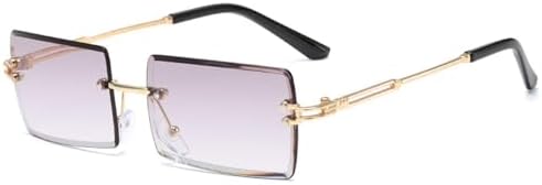 Винтажные модные солнцезащитные очки для женщин, без оправы, прямоугольной формы, с градиентным покрытием, защитой от УФ-излучения UV400, для летних путешествий MTZJH, Glod Grey
Винтажные модные солнцезащитные очки для женщин, без оправы, прямоугольной формы, с градиентным покрытием, защитой от УФ-излучения UV400, для летних путешествий MTZJH, Glod Grey