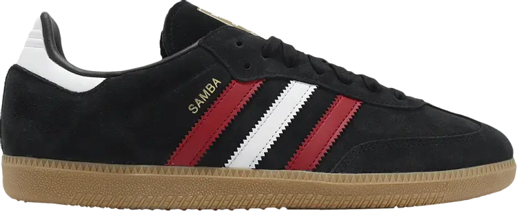 Кроссовки Samba OG 'Black White Scarlet', черный
Кроссовки Samba OG 'Black White Scarlet', черный