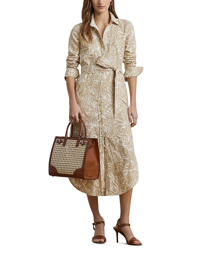 Льняное платье-рубашка с цветочным принтом Ralph Lauren, слоновая кость/кремовый
Льняное платье-рубашка с цветочным принтом Ralph Lauren, слоновая кость/кремовый