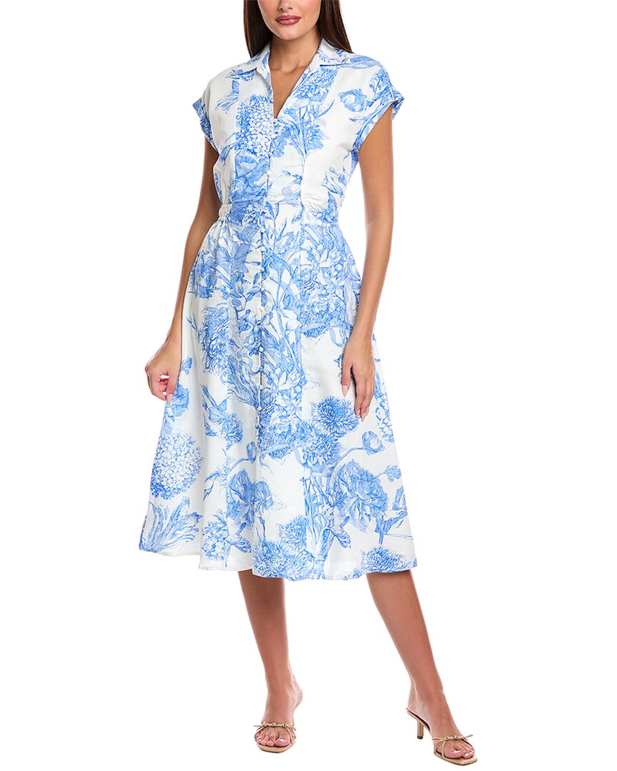 Тахэри Платье из льняной смеси с пуговицами T Tahari, белый
Тахэри Платье из льняной смеси с пуговицами T Tahari, белый