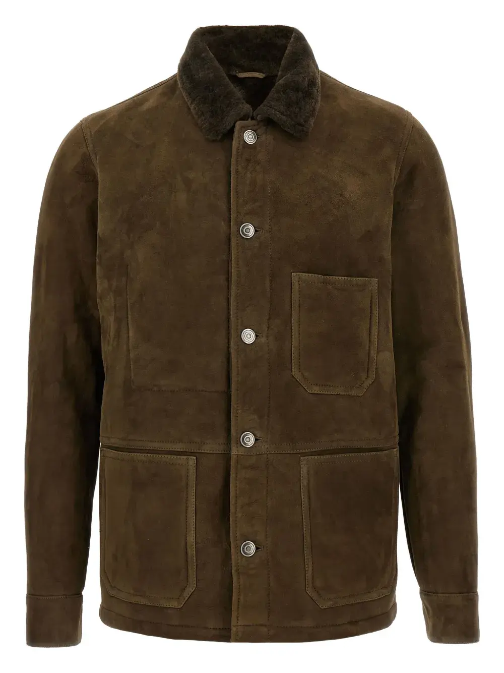 Замшевая куртка с воротником из овчины Giorgio Brato, зеленый
Замшевая куртка с воротником из овчины Giorgio Brato, зеленый