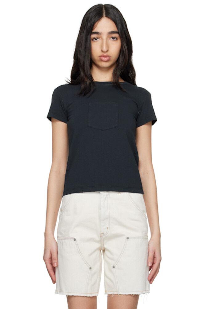 Черная футболка из плотного хлопкового джерси MM6 Maison Margiela
Черная футболка из плотного хлопкового джерси MM6 Maison Margiela