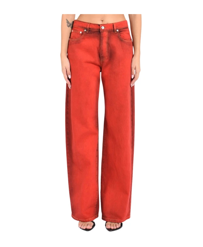 Джинсы с широкими штанинами Msgm, красный
Джинсы с широкими штанинами Msgm, красный
