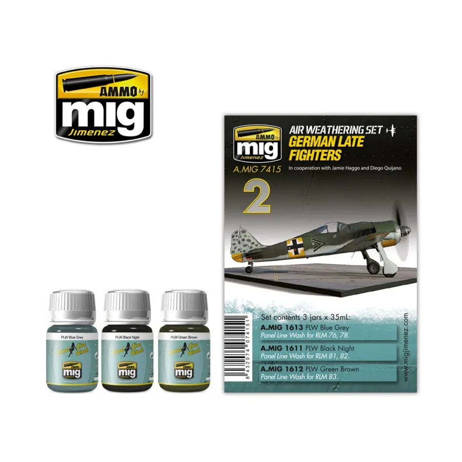 Комплект Air Weathering — немецкие поздние истребители, Weathering Products
Комплект Air Weathering — немецкие поздние истребители, Weathering Products