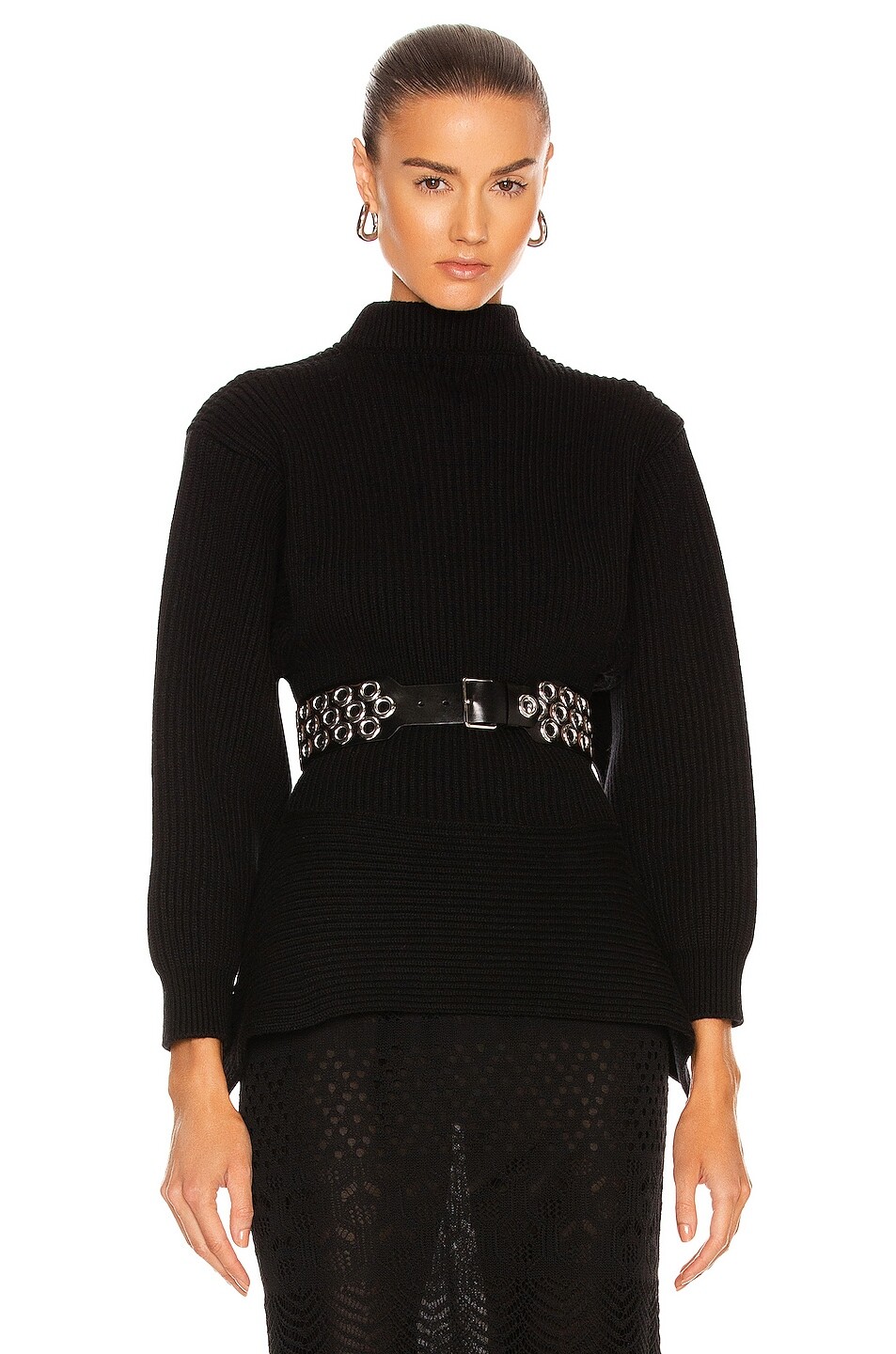 Свитер Alaïa Fitted Sculpted Long Sleeve, нуар
Свитер Alaïa Fitted Sculpted Long Sleeve, нуар