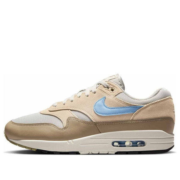 Кроссовки air max 1 essential 'light bone psychic blue' Nike, белый 
Кроссовки air max 1 essential 'light bone psychic blue' Nike, белый