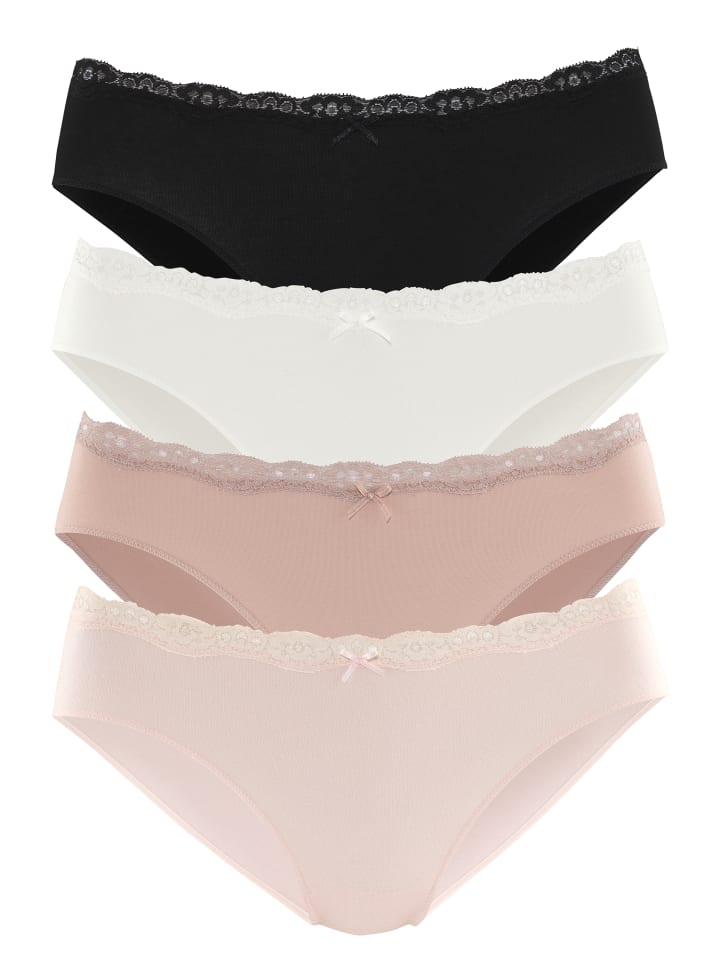 LASCANA Трусики-бикини розового, кремового, песочного и черного цветов
LASCANA Трусики-бикини розового, кремового, песочного и черного цветов