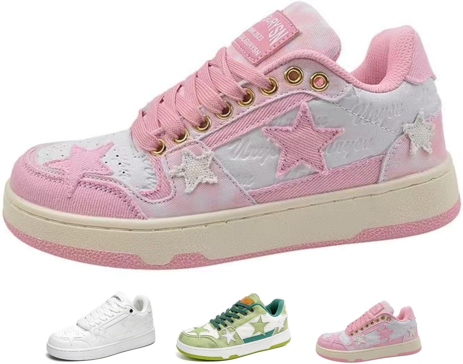 Женские и мужские кроссовки MACEFIL в стиле Y2K с звездным принтом, массивной подошвой, ретро, модные, стильные, повседневные с шнуровкой, обувь для улицы, розовый
Женские и мужские кроссовки MACEFIL в стиле Y2K с звездным принтом, массивной подошвой, ретро, модные, стильные, повседневные с шнуровкой, обувь для улицы, розовый