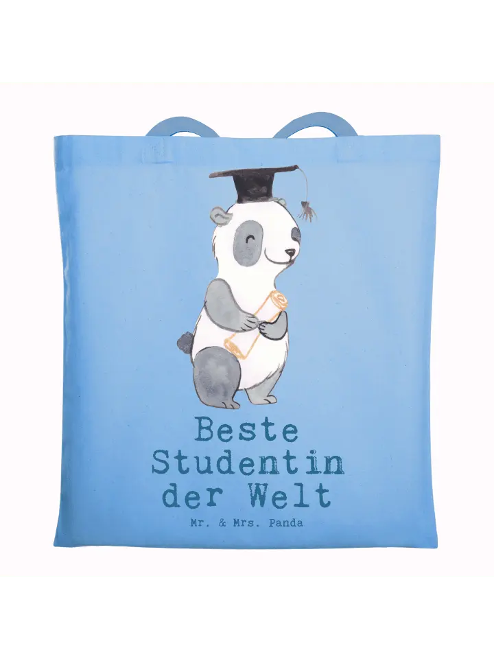 Сумка для переноски Mr & Mrs Panda Pinguin Beste Studentin der Welt mi, небесно-синий
Сумка для переноски Mr & Mrs Panda Pinguin Beste Studentin der Welt mi, небесно-синий