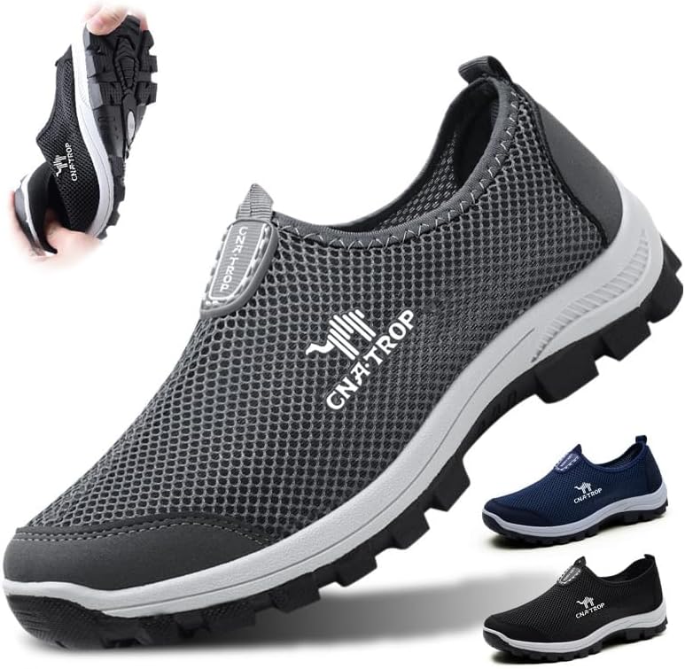 Мужские удобные мокасины Boxpopla с быстрой сушкой для прогулок, легкие походные туфли, слипоны из дышащей сетки, повседневная обувь, противоскользящие модные балетки, кроссовки для вождения, серый
Мужские удобные мокасины Boxpopla с быстрой сушкой для прогулок, легкие походные туфли, слипоны из дышащей сетки, повседневная обувь, противоскользящие модные балетки, кроссовки для вождения, серый