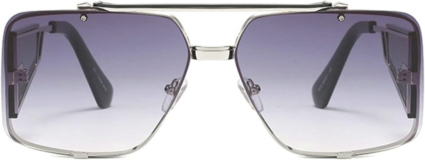 Willochra Модные солнцезащитные очки большого размера в форме пилота с градиентным переходом цвета для мужчин и женщин, винтажные металлические солнцезащитные очки UV400 F27, Gary
Willochra Модные солнцезащитные очки большого размера в форме пилота с градиентным переходом цвета для мужчин и женщин, винтажные металлические солнцезащитные очки UV400 F27, Gary