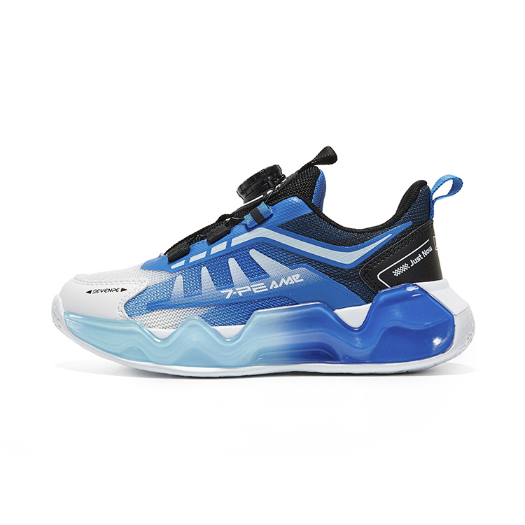 Детские кроссовки с низкой амортизацией, дышащие, легкие, противоскользящие, амортизирующие, 7 PE 7-PE, черный/синий/белый 
Детские кроссовки с низкой амортизацией, дышащие, легкие, противоскользящие, амортизирующие, 7 PE 7-PE, черный/синий/белый