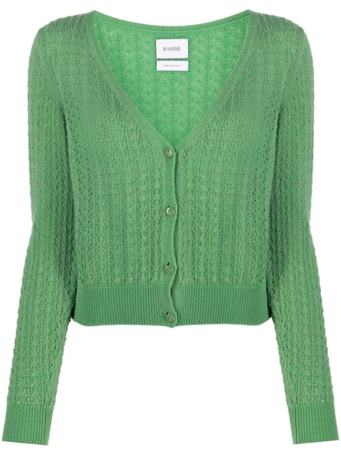 Barrie кашемировый кардиган с V-образным вырезом, зеленый
Barrie кашемировый кардиган с V-образным вырезом, зеленый