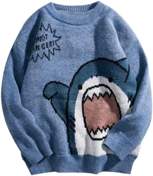 Свитер Unisex с акулой в стиле Y2K, джерси свободного кроя
Свитер Unisex с акулой в стиле Y2K, джерси свободного кроя