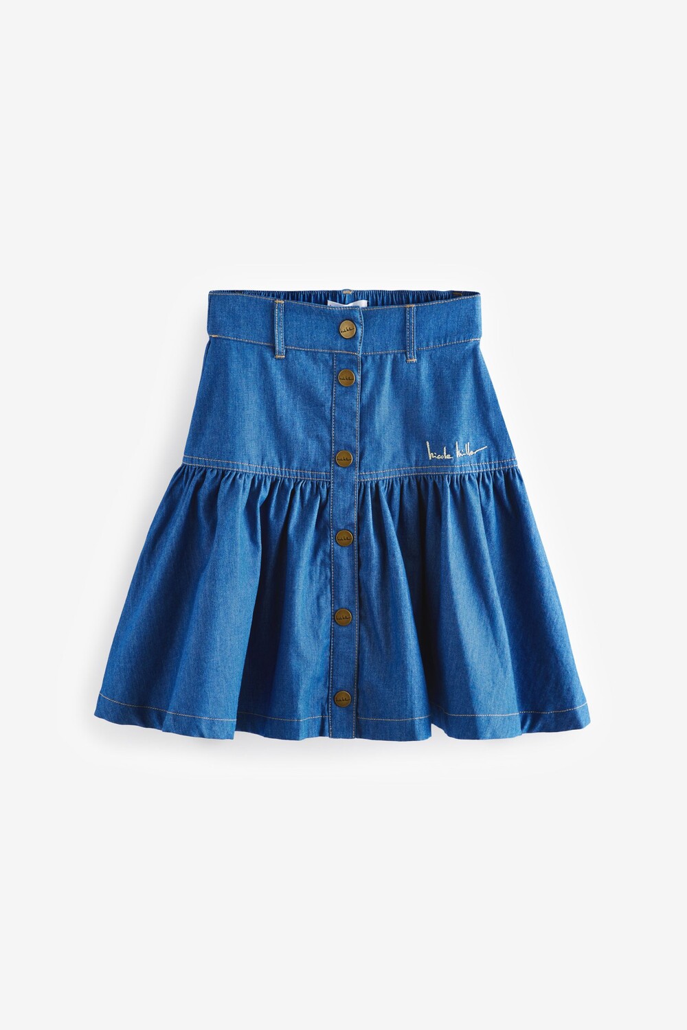 Юбка из шамбре 100% хлопок Nicole Miller, синий
Юбка из шамбре 100% хлопок Nicole Miller, синий