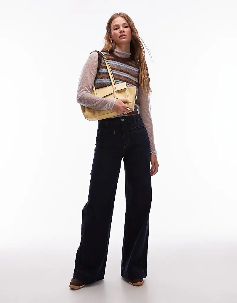 Джинсы с широкими штанинами и прорезными карманами & Other Stories темно-синего цвета
Джинсы с широкими штанинами и прорезными карманами & Other Stories темно-синего цвета