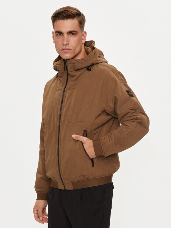 Переходная куртка стандартного кроя Boss, коричневый 
Переходная куртка стандартного кроя Boss, коричневый