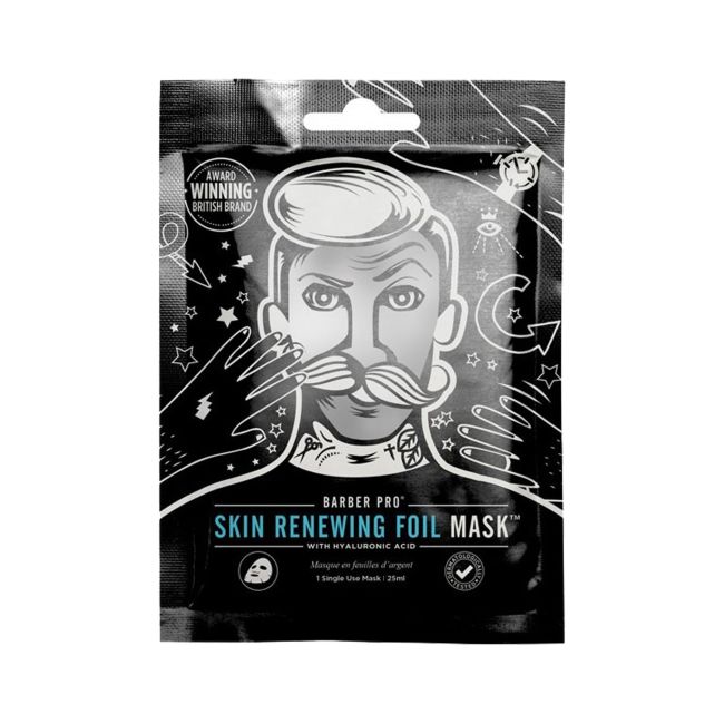 Фольгированная маска для лица для мужчин, обновляющая кожу Barber Pro, 25 мл
Фольгированная маска для лица для мужчин, обновляющая кожу Barber Pro, 25 мл