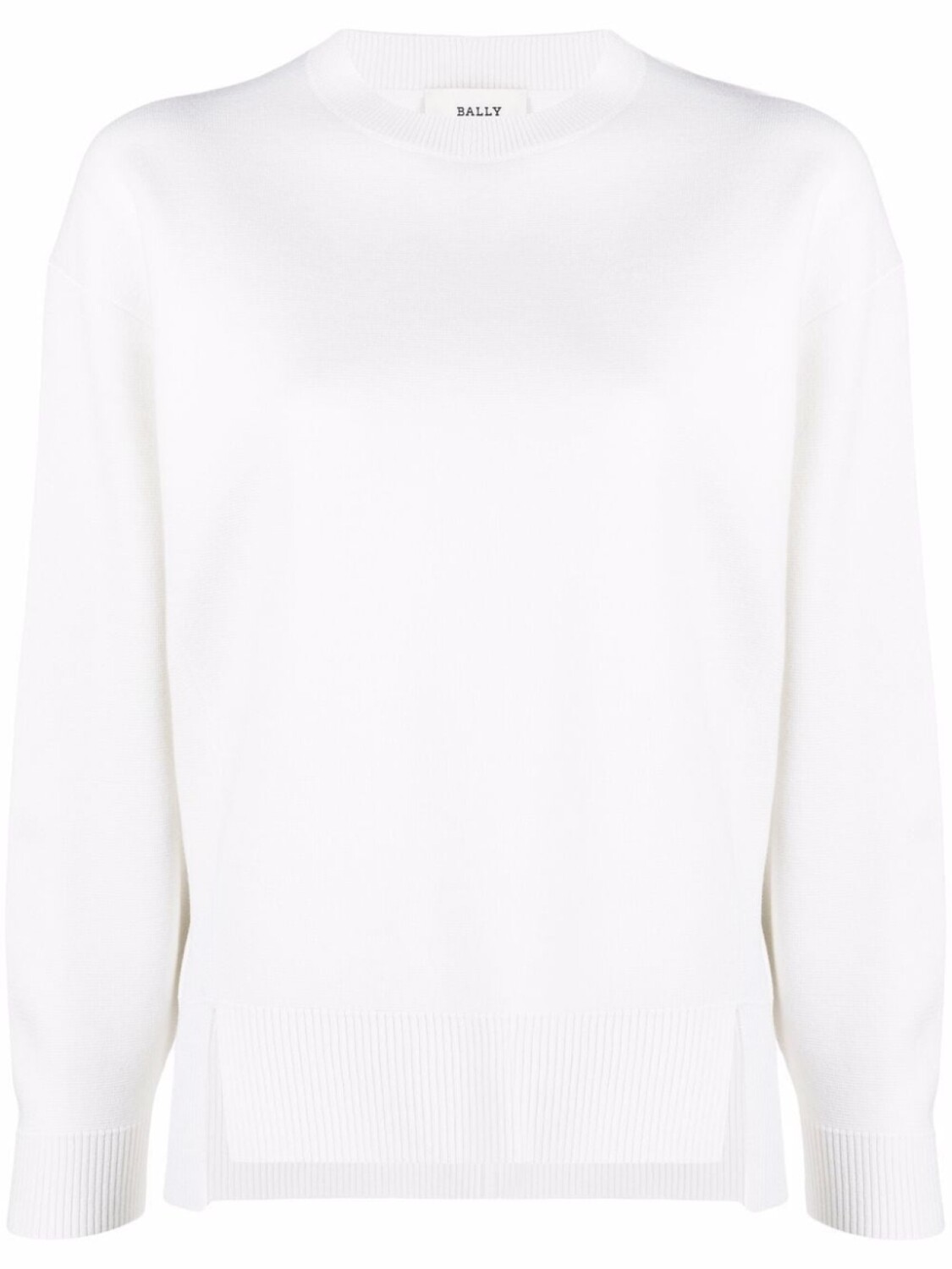 Bally джемпер с разрезом спереди, белый 
Bally джемпер с разрезом спереди, белый