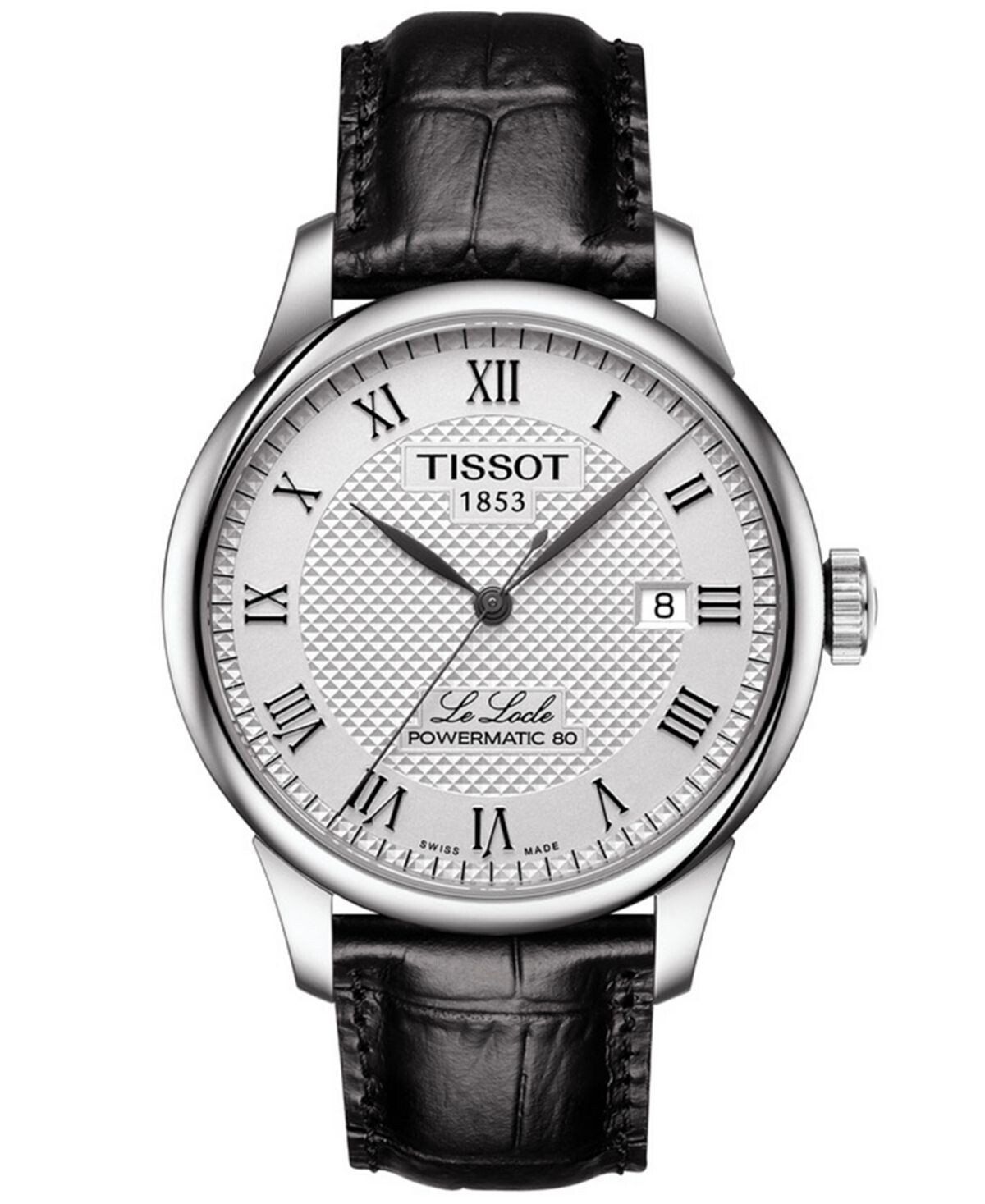 Мужские швейцарские автоматические часы T-Classic Le Locle Powermatic 80 с черным кожаным ремешком 39,3 мм Tissot
Мужские швейцарские автоматические часы T-Classic Le Locle Powermatic 80 с черным кожаным ремешком 39,3 мм Tissot