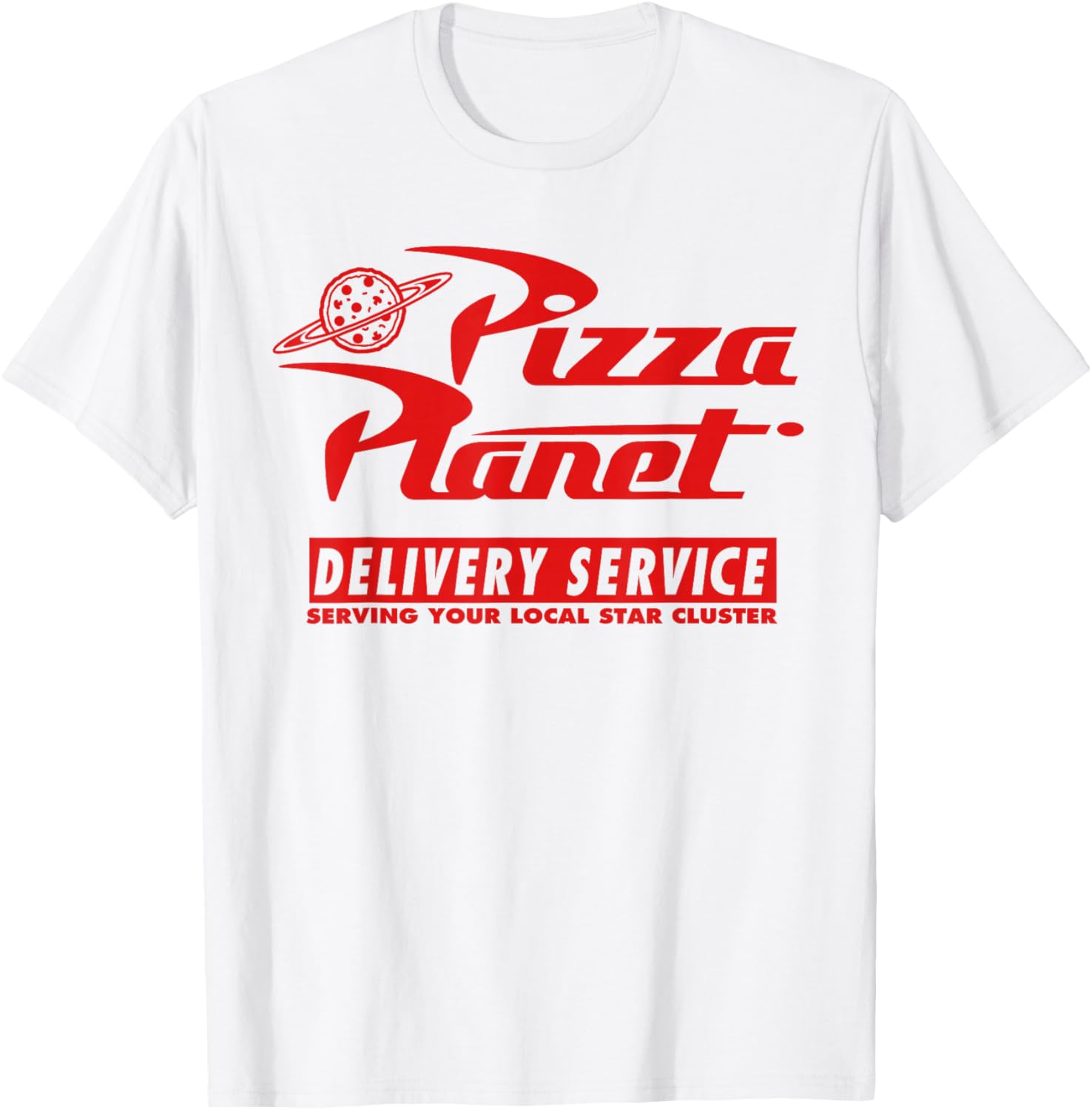 Футболка Disney PIXAR Toy Story Pizza Planet Delivery с красным логотипом, желтая
Футболка Disney PIXAR Toy Story Pizza Planet Delivery с красным логотипом, желтая