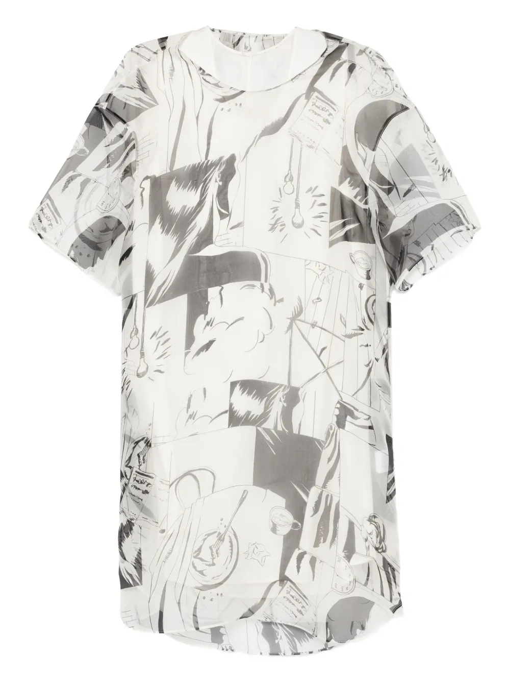 Платье с короткими рукавами и узором JNBY, белый
Платье с короткими рукавами и узором JNBY, белый