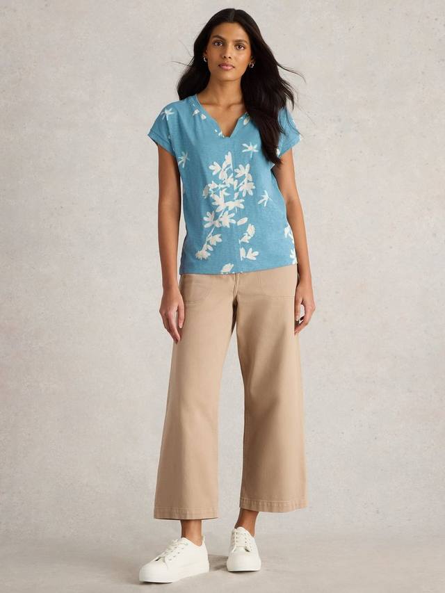 Футболка с цветочным вырезом nelly White Stuff, синий/разноцветный
Футболка с цветочным вырезом nelly White Stuff, синий/разноцветный