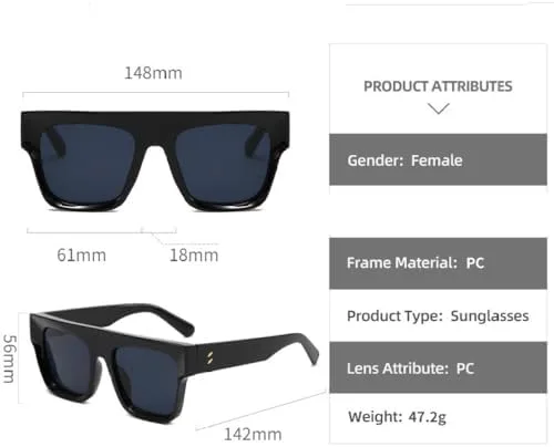 Винтажные квадратные солнцезащитные очки для женщин и мужчин, синие, фиолетовые, бежевые, защита от УФ-излучения UV400, черные, один размер MTZJH, One Color
Винтажные квадратные солнцезащитные очки для женщин и мужчин, синие, фиолетовые, бежевые, защита от УФ-излучения UV400, черные, один размер MTZJH, One Color