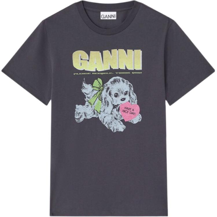 Футболка с принтом Puppy Dog GANNI, темно-серый
Футболка с принтом Puppy Dog GANNI, темно-серый