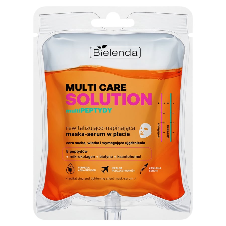 Bielenda MULTI CARE SOLUTION MultiPEPTIDES Восстанавливающая - подтягивающая тканевая маска-сыворотка, 1 шт.
Bielenda MULTI CARE SOLUTION MultiPEPTIDES Восстанавливающая - подтягивающая тканевая маска-сыворотка, 1 шт.