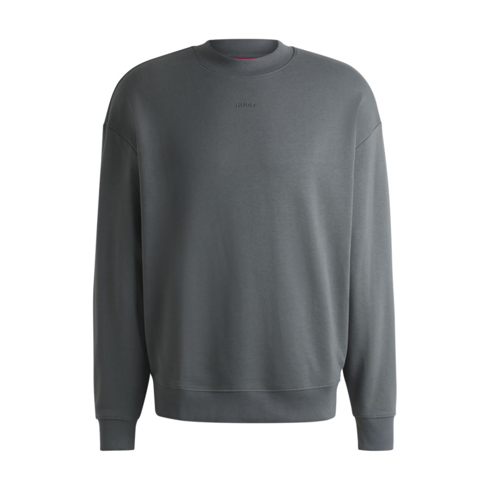 Толстовка свободного кроя из хлопковой махровой ткани с логотипом HUGO, светло-серый
Толстовка свободного кроя из хлопковой махровой ткани с логотипом HUGO, светло-серый