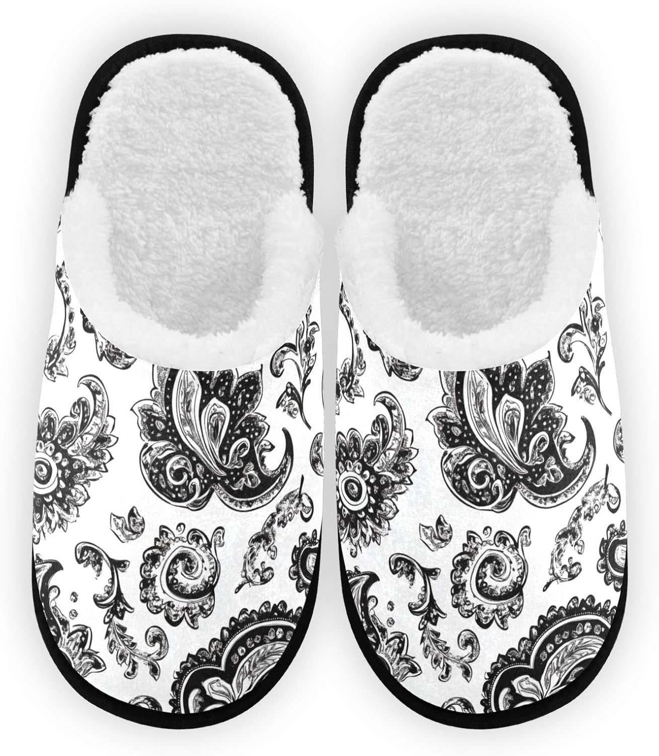 Тапочки FENOCHE Retro Paisley из плюша для женщин и мужчин, теплые и удобные, для путешествий и спа, с нескользящей подошвой для дома, Multicolor
Тапочки FENOCHE Retro Paisley из плюша для женщин и мужчин, теплые и удобные, для путешествий и спа, с нескользящей подошвой для дома, Multicolor