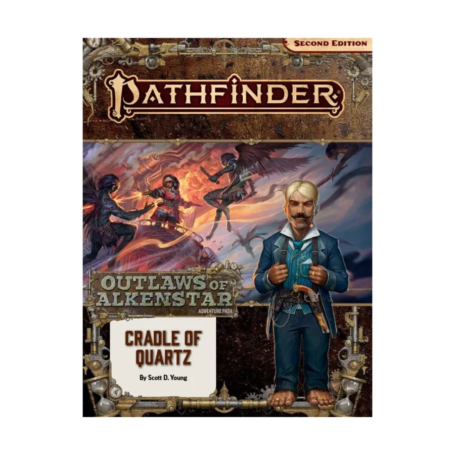 #179 "Outlaws of Alkenstar #2 - Cradle of Quartz", Pathfinder Roleplaying Game (2nd Edition) - Adventure Path #175 - #200, мягкая обложка 
#179 "Outlaws of Alkenstar #2 - Cradle of Quartz", Pathfinder Roleplaying Game (2nd Edition) - Adventure Path #175 - #200, мягкая обложка