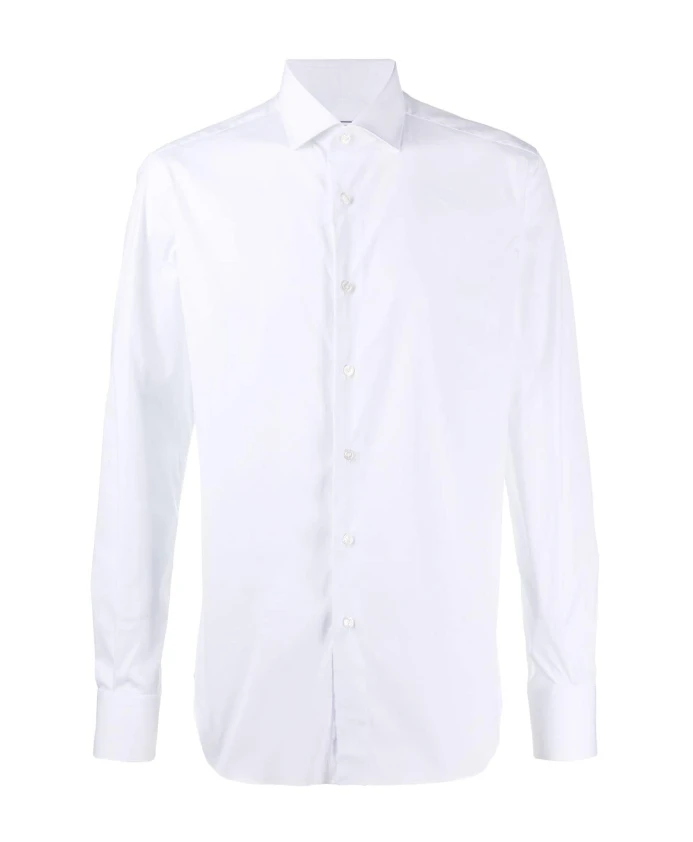 Белая хлопковая рубашка приталенного кроя Xacus, белый
Белая хлопковая рубашка приталенного кроя Xacus, белый