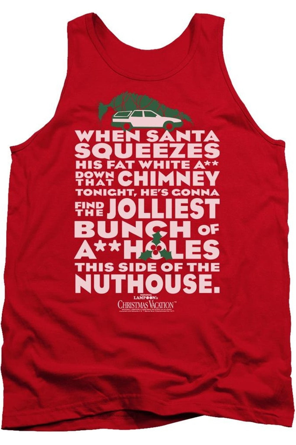 Рождественские каникулы Jolliest Bunch для взрослых Майка Gildan, красный
Рождественские каникулы Jolliest Bunch для взрослых Майка Gildan, красный