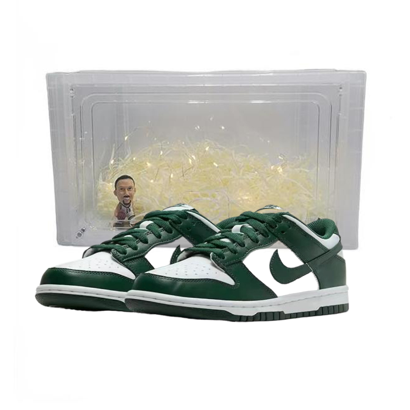 Детские скейтбординговые кроссовки Unisex Nike, бело-зеленая коробка
Детские скейтбординговые кроссовки Unisex Nike, бело-зеленая коробка