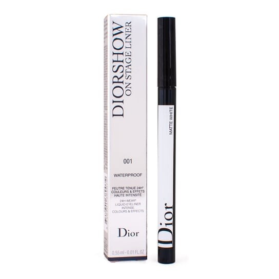 Водостойкая подводка для глаз 001 Matte White, 0,55 мл Dior, Diorshow On Stage Liner
Водостойкая подводка для глаз 001 Matte White, 0,55 мл Dior, Diorshow On Stage Liner