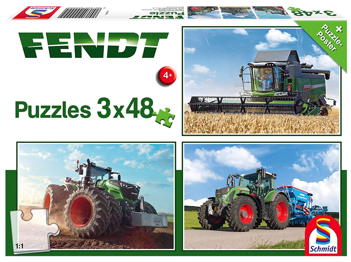 Шмидт, пазл, Fendt 1050 Vario/724 Vario/6275L, 3х48 шт. Schmidt
Шмидт, пазл, Fendt 1050 Vario/724 Vario/6275L, 3х48 шт. Schmidt