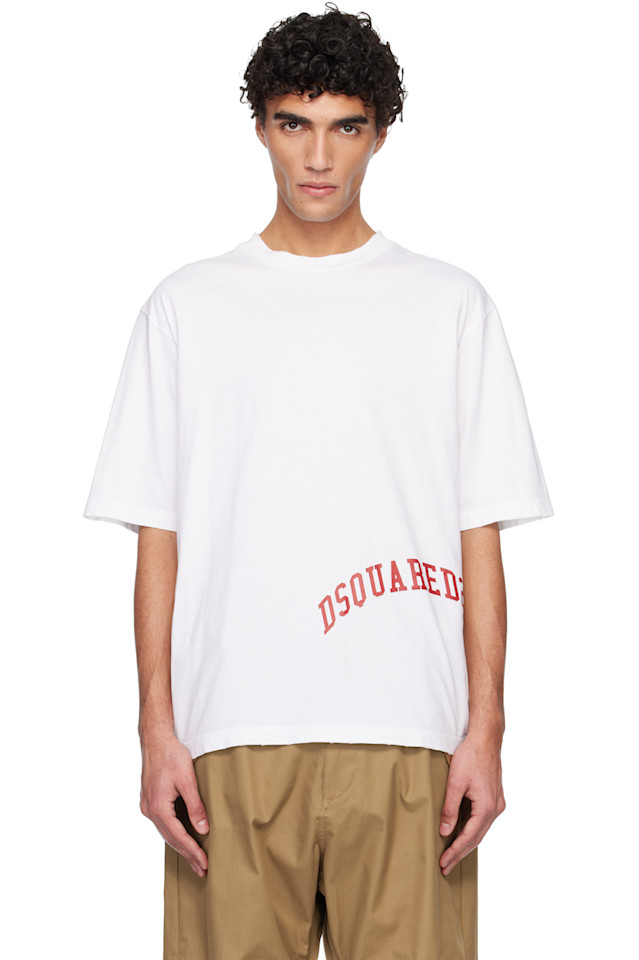 Dsquared2 Белая свободная футболка
Dsquared2 Белая свободная футболка