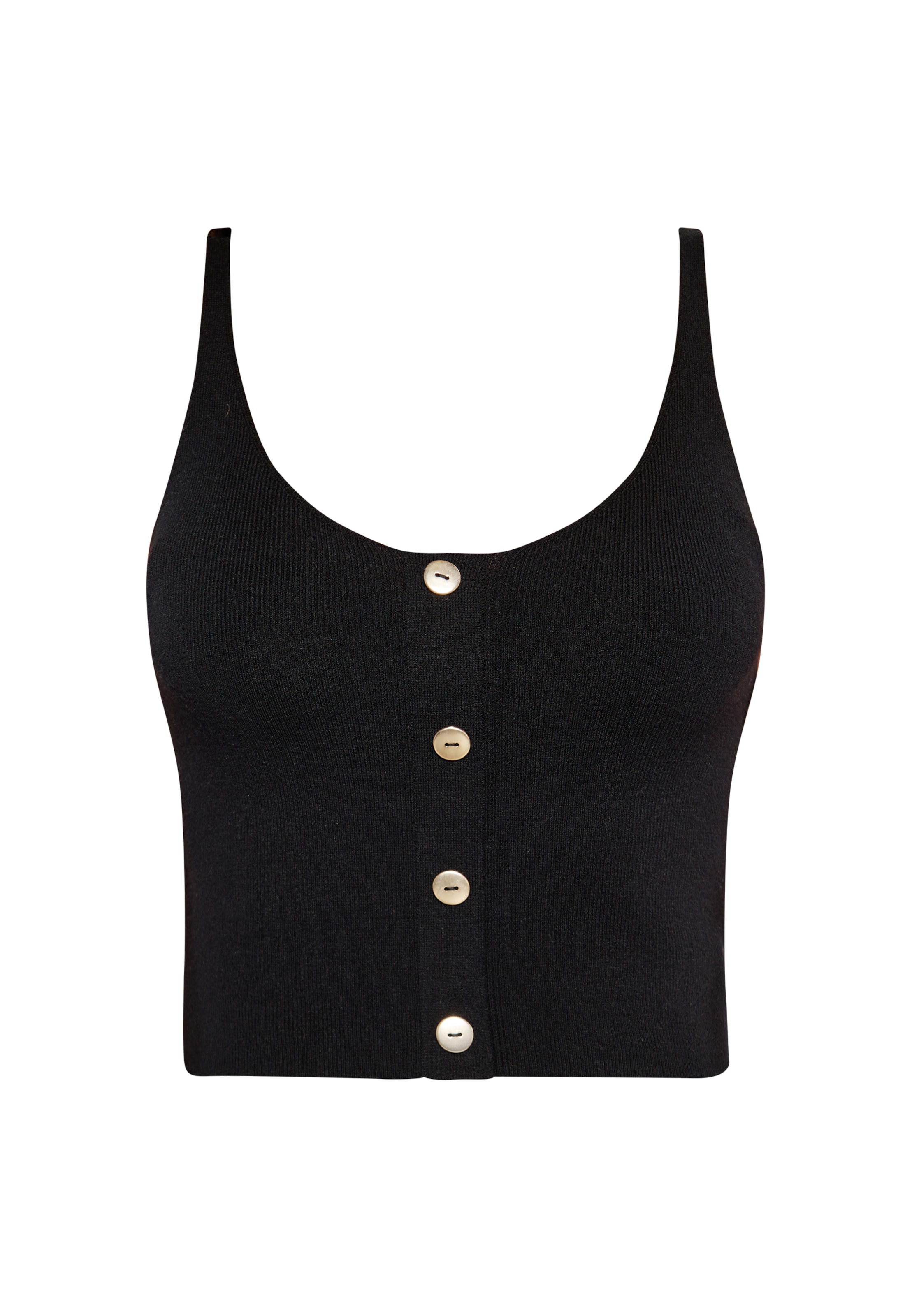 NAEMI Вязаный топ черного цвета
NAEMI Вязаный топ черного цвета