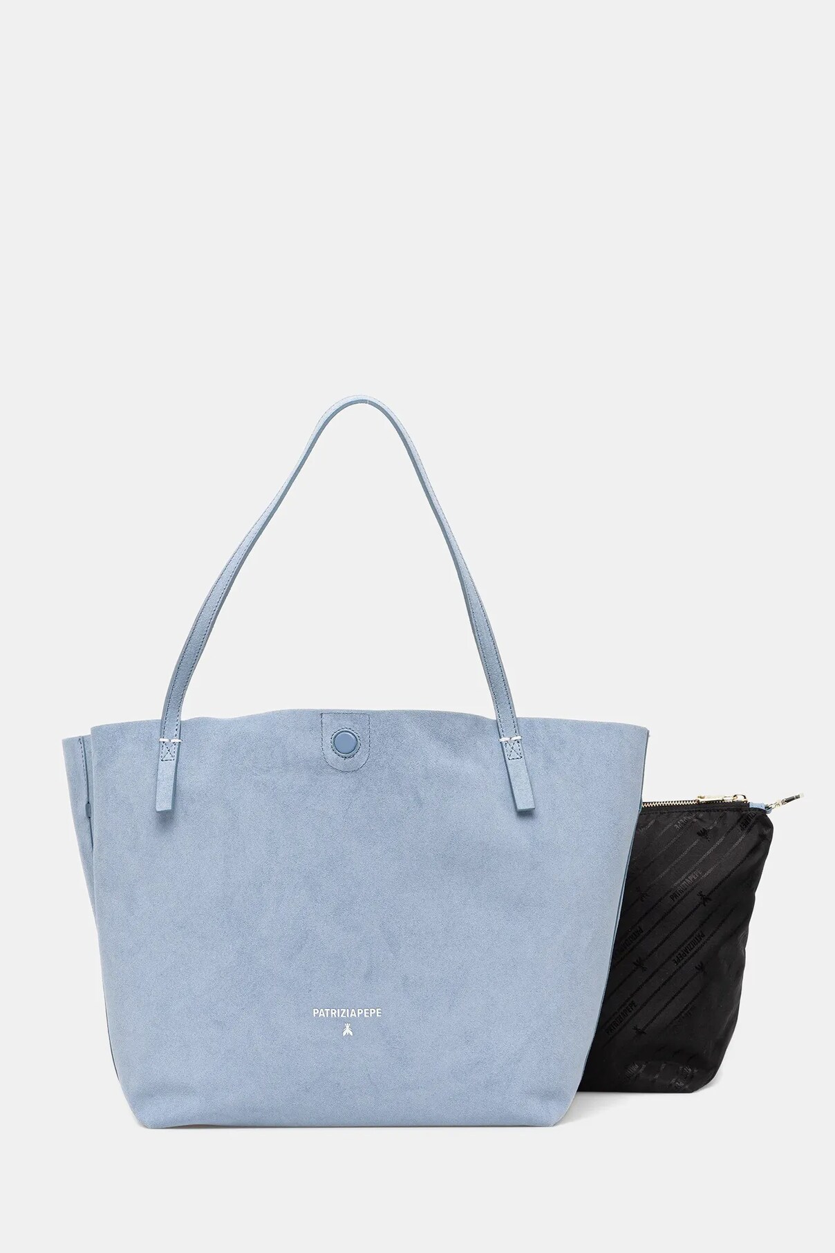 Двусторонняя кожаная сумка Patrizia Pepe, синий
Двусторонняя кожаная сумка Patrizia Pepe, синий