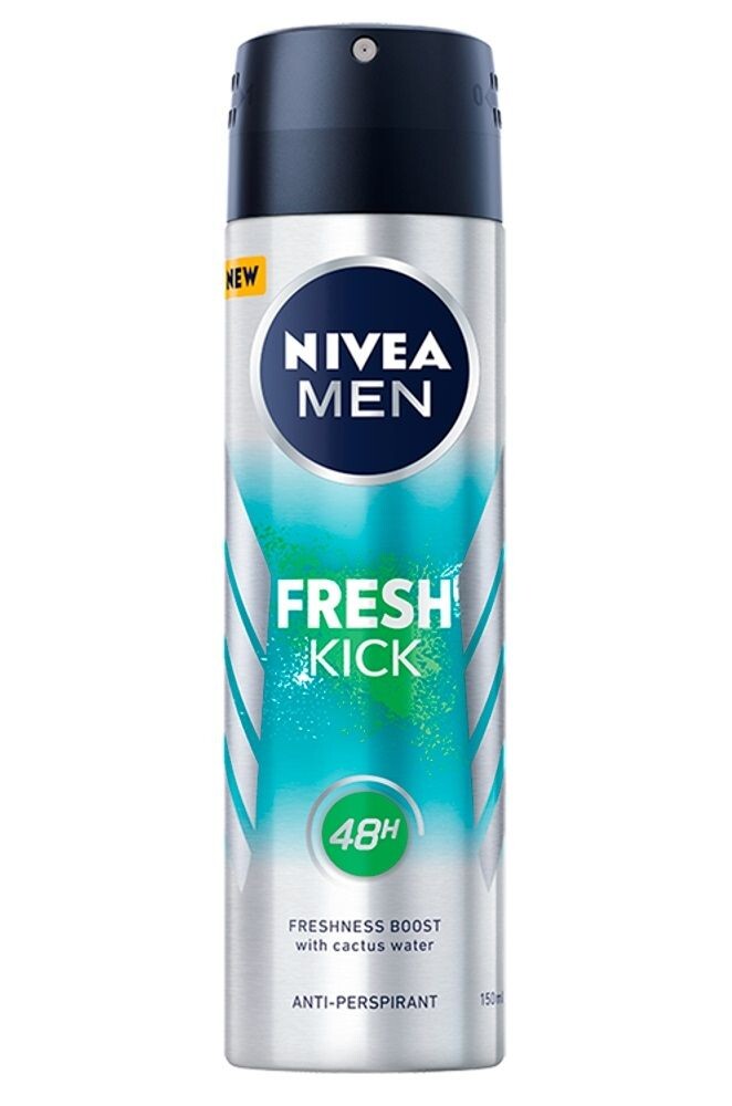Nivea Men Fresh Kick антиперспирант для мужчин, 150 ml
Nivea Men Fresh Kick антиперспирант для мужчин, 150 ml