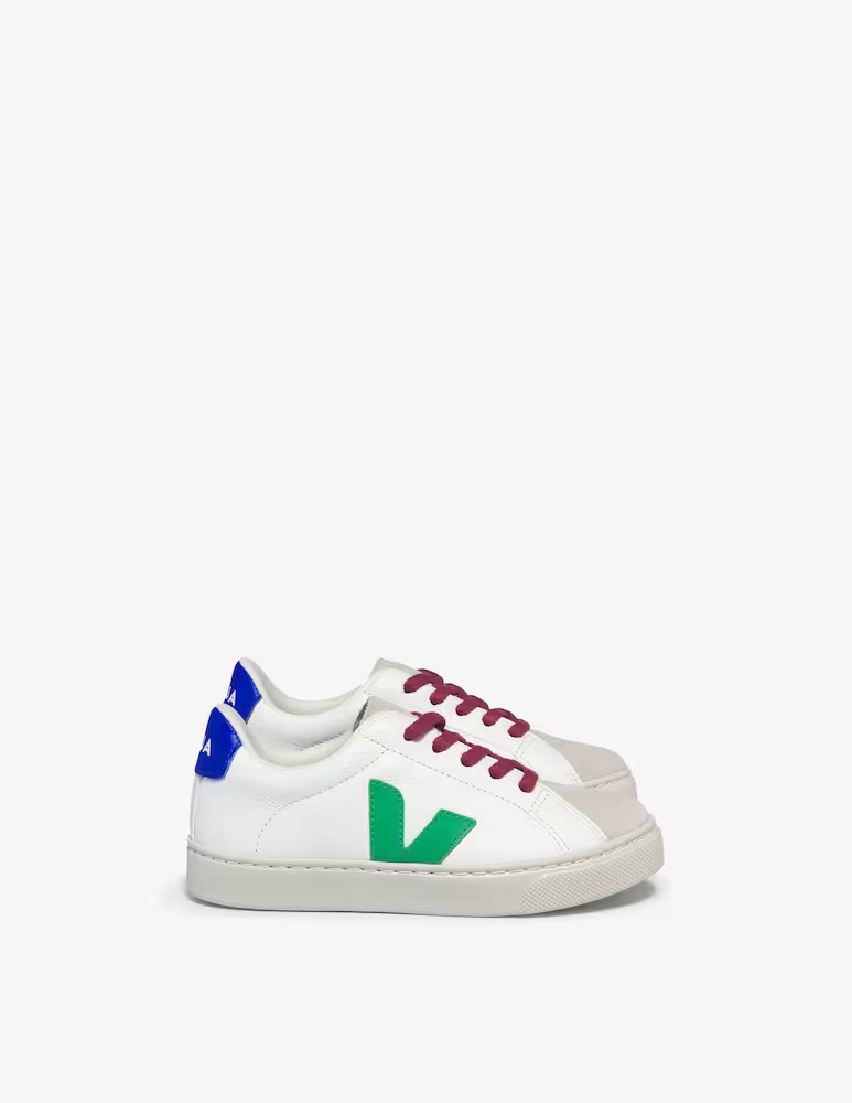 Кроссовки маленькие Esplar на шнурках из бесхромовой кожи Veja, белый
Кроссовки маленькие Esplar на шнурках из бесхромовой кожи Veja, белый