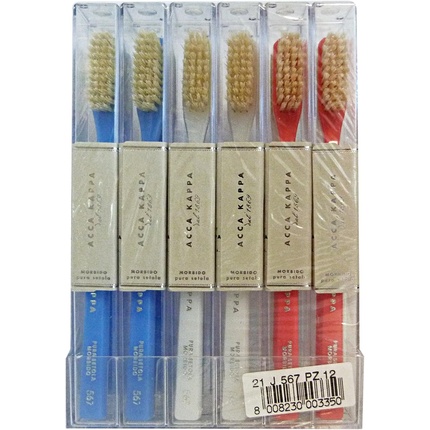 Зубная щетка Soft Pure Bristle 567 для зубов и лица Acca Kappa 
Зубная щетка Soft Pure Bristle 567 для зубов и лица Acca Kappa