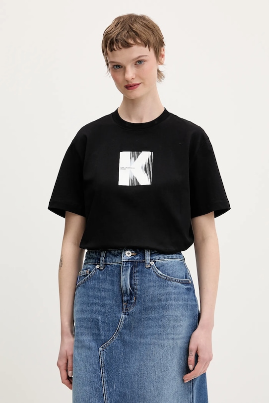 Хлопковая футболка Karl Lagerfeld Jeans, черный
Хлопковая футболка Karl Lagerfeld Jeans, черный