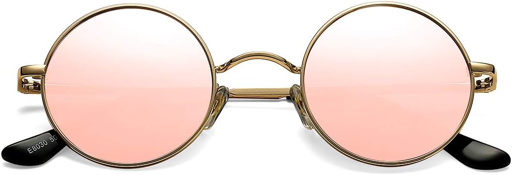 Солнцезащитные очки Pro Acme Small Round Polarized Sunglasses для мужчин и женщин, в стиле ретро, металлические, в стиле хиппи, с защитой от УФ-излучения UV400, D1 - Gold Frame/Pink Mirrored Lens
Солнцезащитные очки Pro Acme Small Round Polarized Sunglasses для мужчин и женщин, в стиле ретро, металлические, в стиле хиппи, с защитой от УФ-излучения UV400, D1 - Gold Frame/Pink Mirrored Lens