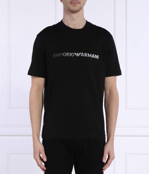 Футболка мужская Emporio Armani однотонная хлопковая, черный
Футболка мужская Emporio Armani однотонная хлопковая, черный