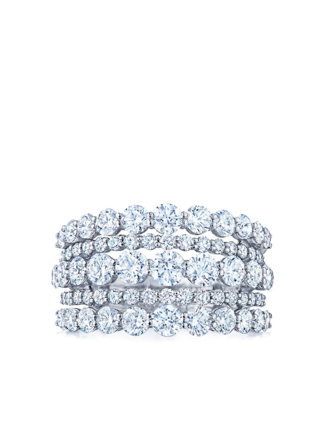 Кольцо Lyric из белого золота с бриллиантами KWIAT, серебряный