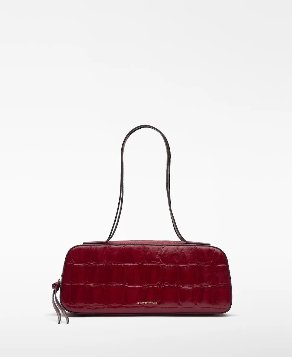 Женская кожаная сумка через плечо Mica в стиле боулинг Сумка Adolfo Dominguez, вишневый красный
Женская кожаная сумка через плечо Mica в стиле боулинг Сумка Adolfo Dominguez, вишневый красный