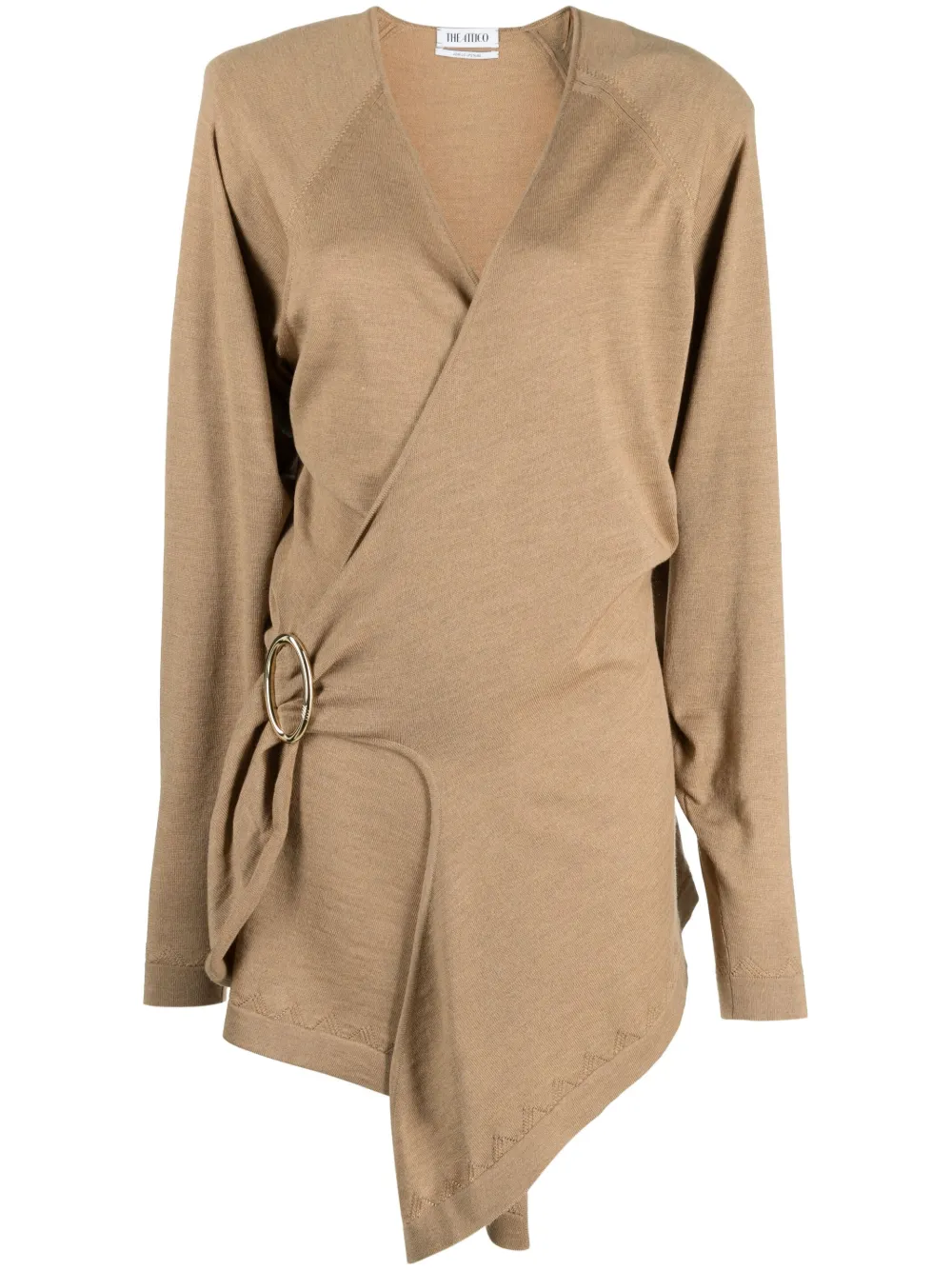 Платье мини Hurely с запахом The Attico, коричневый
Платье мини Hurely с запахом The Attico, коричневый